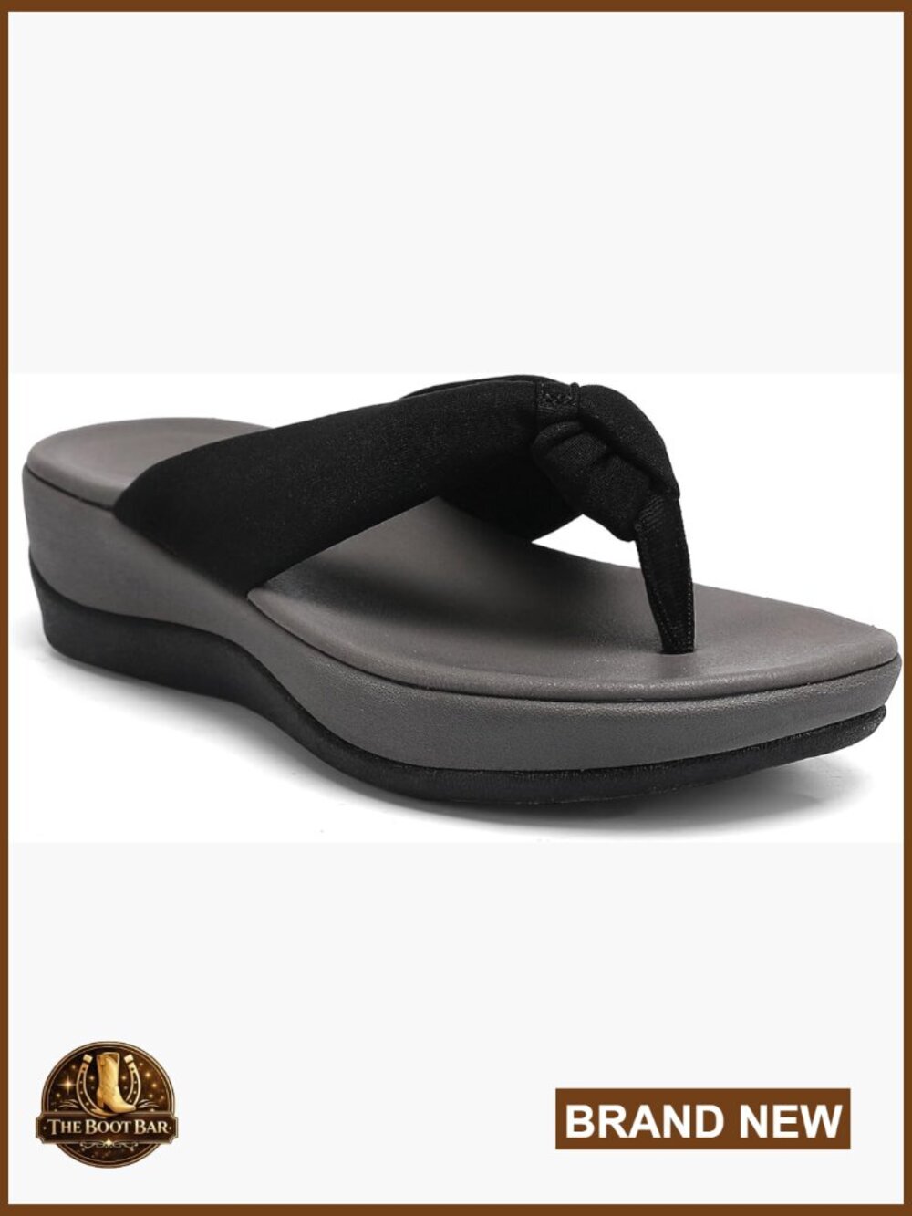 Thick Cushion Wedge Flip Flops Comfortable Platform Sandals Slip On